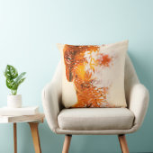 Coussin Fille à feuilles (Chaise)