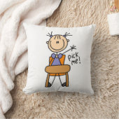 Coussin Fille à l'école (Couverture)
