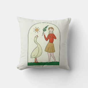 Coussin Fille à l'oie