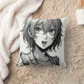 Coussin Fille Anime | Conception de personnage dynamique d (Couverture)