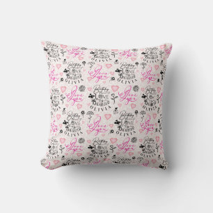 Coussin Fille Anniversaire Nom personnalisé
