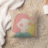 Coussin fille avec un chat (Couverture)