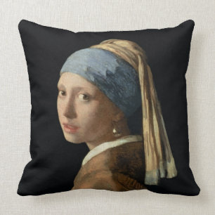 Coussin Fille avec une boucle d'oreille de perle, c.1665-6