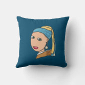Coussin Fille Avec Une Perle À Porter (Verso)