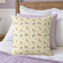 Fille Cheval Jaune Violet Motif Floral