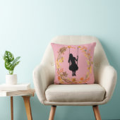 Coussin Fille d'automne sur graphique à balançoire _Feuill (Chaise)