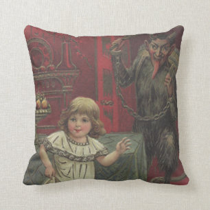 Coussin Fille de Krampus rouge Commutateur de salle à mang