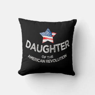 Coussin Fille de la révolution américaine DAR Star