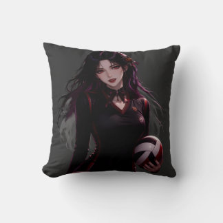 Coussin Fille de volley-ball Anime - Édition Halloween