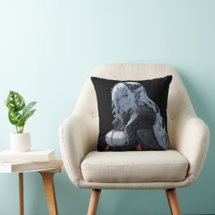 Coussin Fille Démon d'Anime