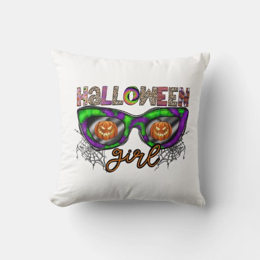 Coussin Fille d'Halloween (Recto)
