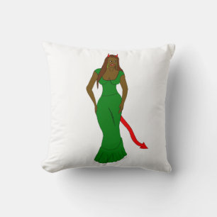 Coussin fille diable