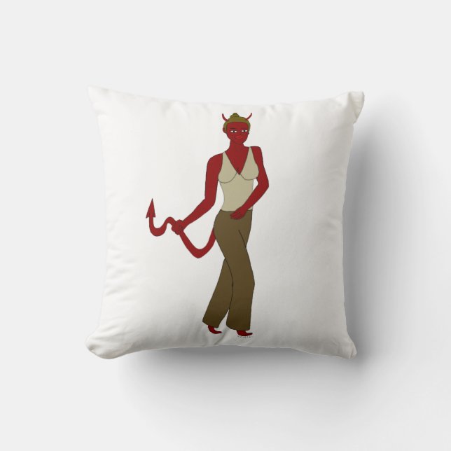 Coussin fille diable (Recto)