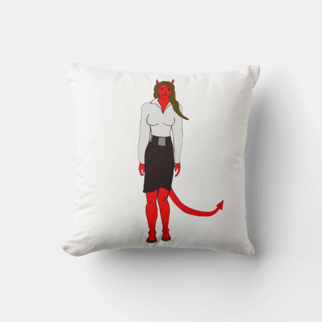 Coussin fille diable (Recto)