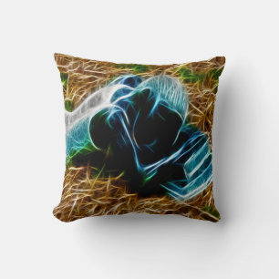 Coussin Fille dormir à côté des livres Étude Apprendre