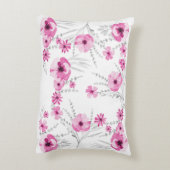 Coussin fille éléphant rose nom personnalisé (Dos(Vertical))