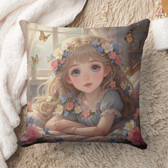 Coussin Fille fantaisiste  (Couverture)