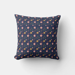 Coussin Fille Fleur Art Nouveau Design Floral Aesthétique