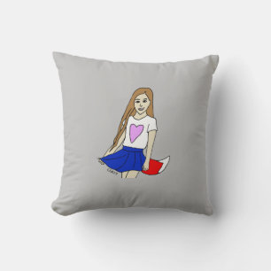 Coussin fille foy