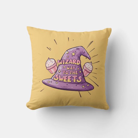 Coussin Fille Halloween - Le chemin du sorcier vers les do (Recto)