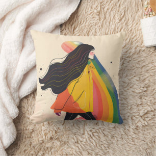 Coussin fille lgbt arc-en-ciel, Lesbienne gay, fierté