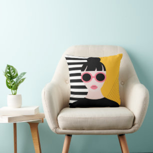 Coussin Fille moderne