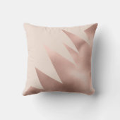 Coussin Fille moderne Rose or bleu rose géométrique (Verso)
