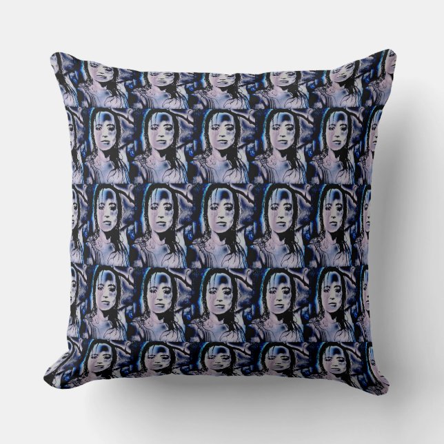 Coussin Fille numérique (Recto)