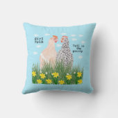 Coussin Fille parler (Verso)