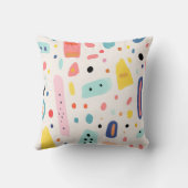 Coussin Fille personnalisée Boho Aquarelle Mignonne Nom  (Verso)