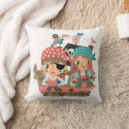 Coussin Fille pirates (Couverture)