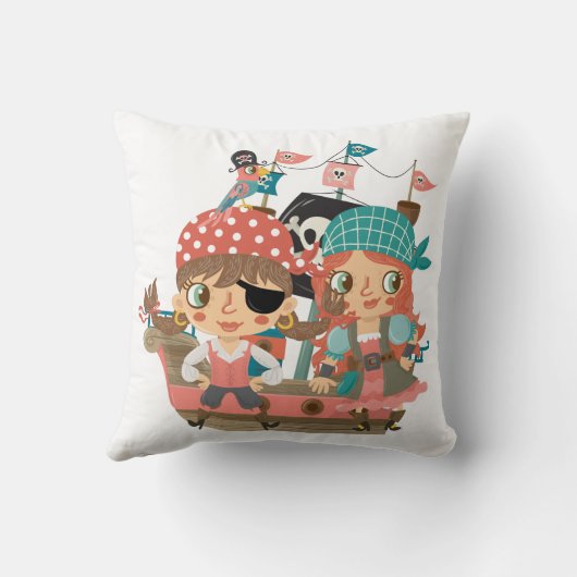 Coussin Fille pirates (Verso)