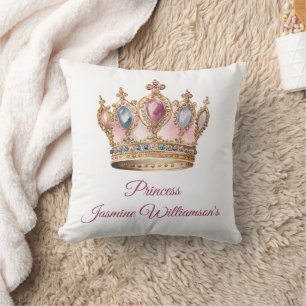 Coussin Fille princesse princesse rose