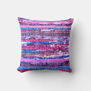 Coussin Fille Rose Violet Boho Fils Photo