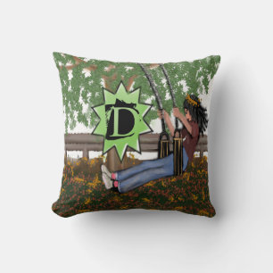 Coussin Fille Sur Un Coucher Personnalisé Couche Jeu Oreil