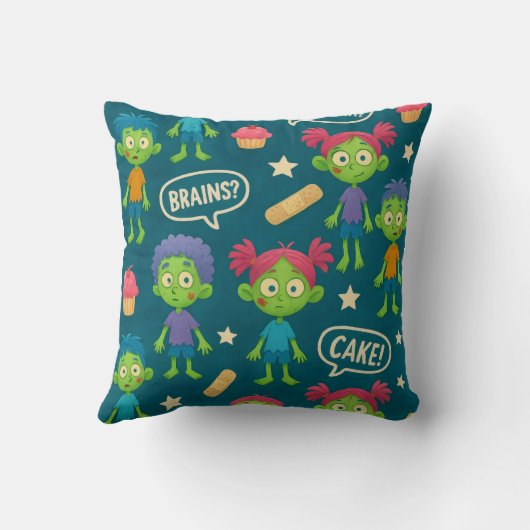 Coussin Fille Zombie Reverse côté (Verso)