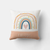 Coussin Filles arc-en-ciel pastel (Verso)