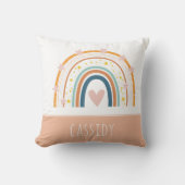 Coussin Filles arc-en-ciel pastel (Recto)