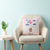 Coussin Filles Couleur d'eau douce Espèce d'animal et nom  (Chaise)