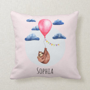 Coussin Filles Couleur d'eau douce Espèce d'animal et nom 