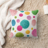 Coussin Filles de pom pom colorées Nom (Couverture)