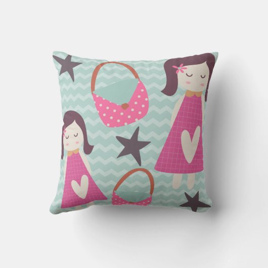 Coussin Filles et sacs à main (Verso)