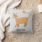 Coussin Filles Gingembre mignonne Tabby Kitty Nom du chat (Couverture)