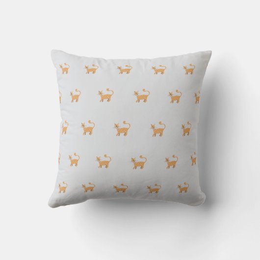 Coussin Filles Gingembre mignonne Tabby Kitty Nom du chat (Verso)