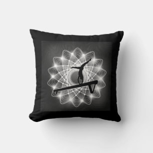 Coussin Filles Gymnastique Solde poutre Nom personnalisé C
