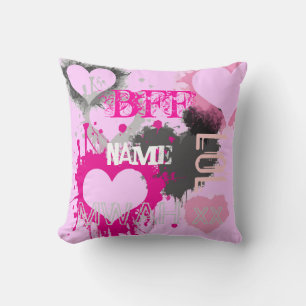 Coussin Filles personnalisées BFF Meilleurs amis pour touj