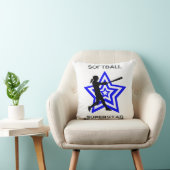 Coussin Filles Softball Superstar Custom (Chaise)