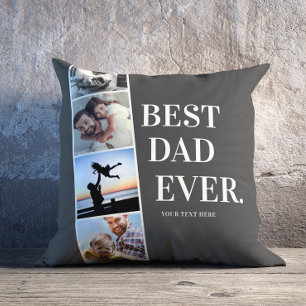 Coussin Film moderne Meilleur Papa Jamais Photo Collage