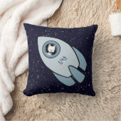 Coussin FilmArt Space Rocket Dog Westie (Couverture)