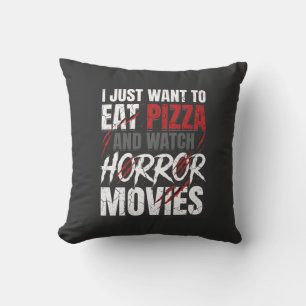 Coussin Films d'horreur Pizza Halloween Design_1